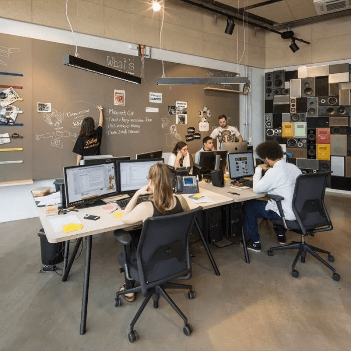 SOMO in-house creative team workspace